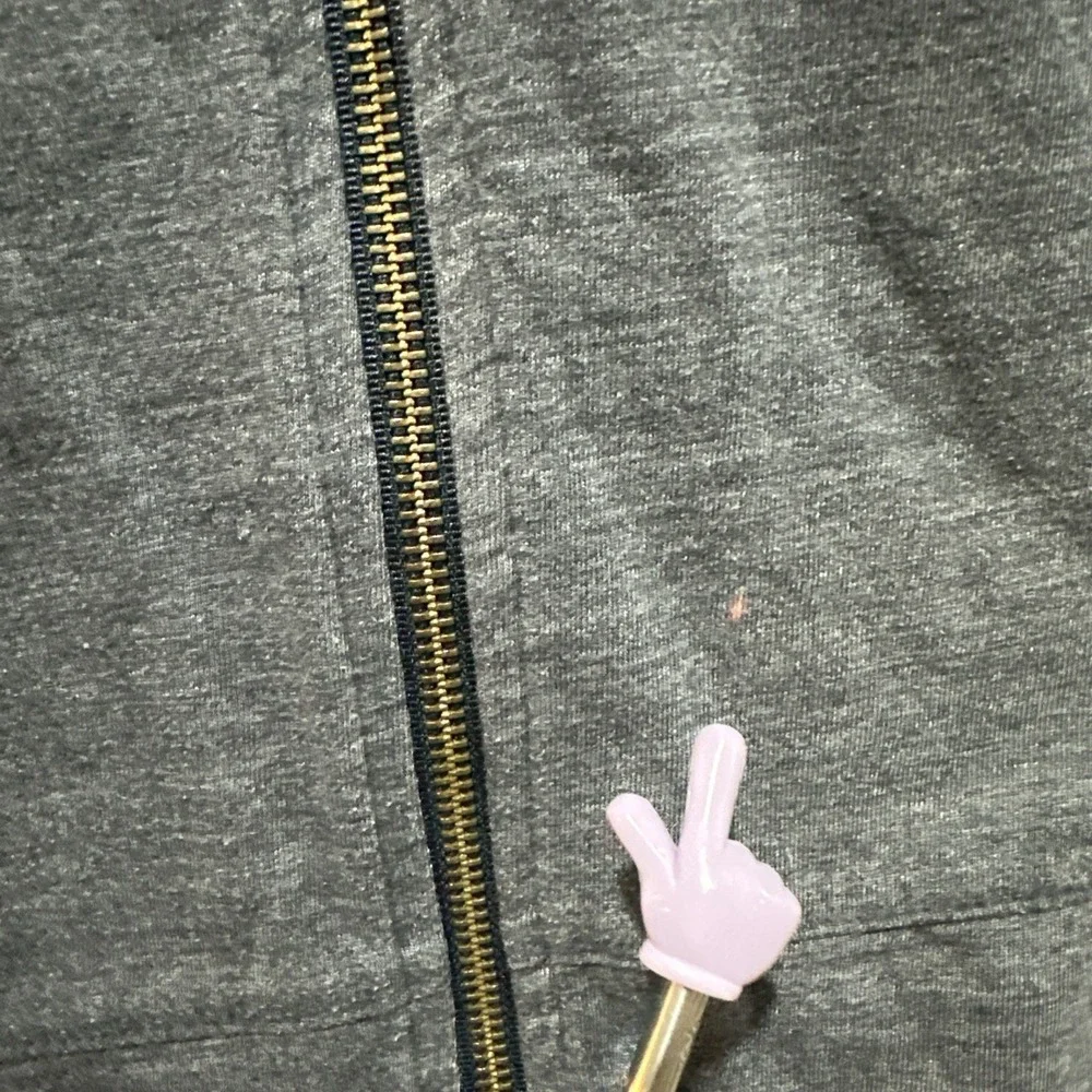 The North Face Hoodie Men's Size M Gray Standard Fit Tri-Blend Full‎ Zip USA